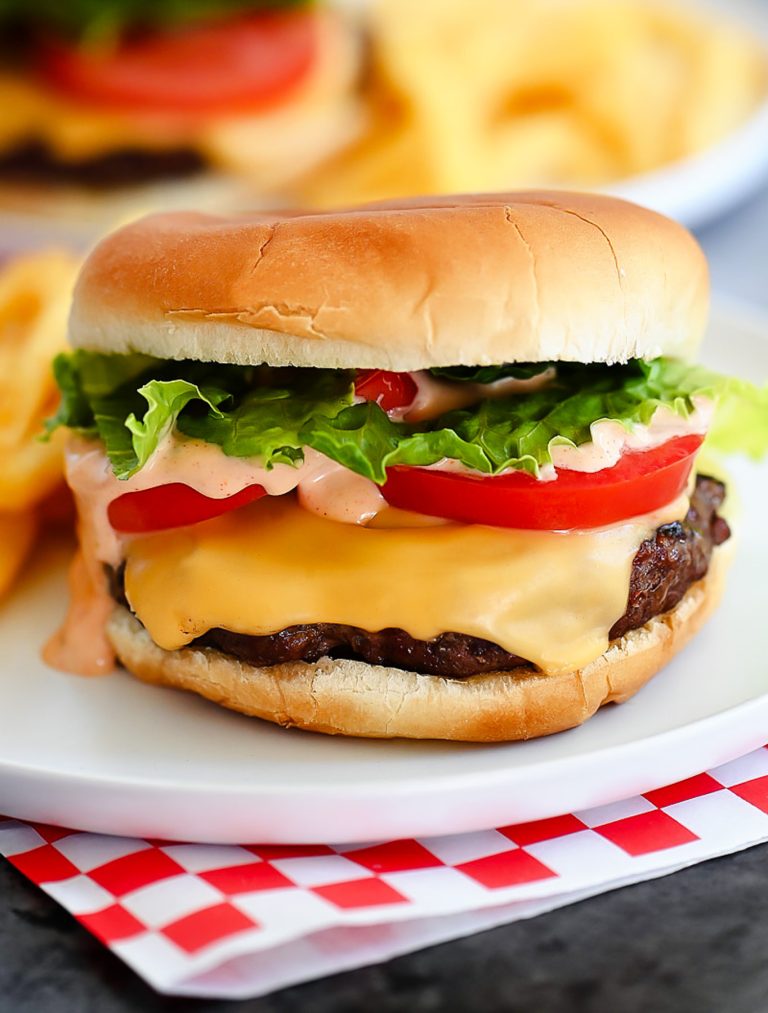Juicy and flavorful cheeseburgers fresh off the grill that are smothered in a delicious "secret sauce". Life-in-the-Lofthouse.com