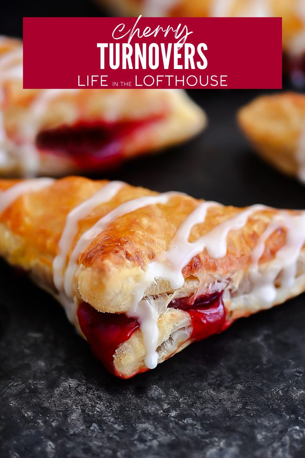 Cherry Turnovers with Icing