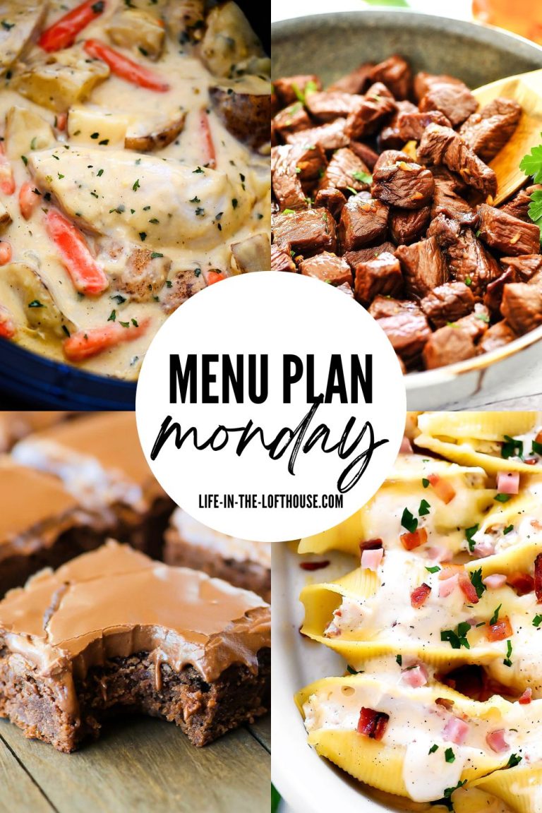 Menu Plan Monday is a collection of family favorite recipes from dinner to dessert.