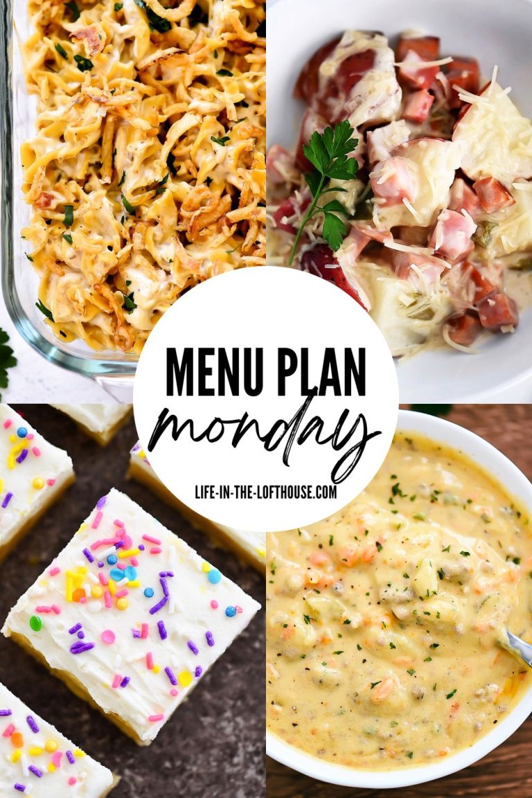 Menu Plan Monday is a collection of family favorite recipes from dinner to dessert.