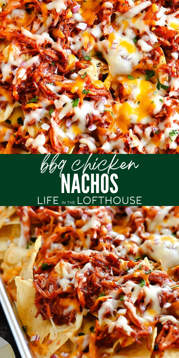 BBQ Chicken Nachos Pinterest Pin