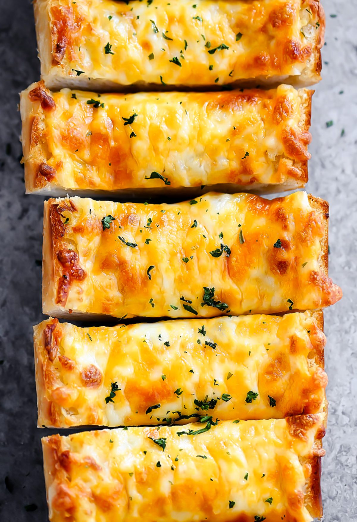 Easy Cheese Bread with minced garlic