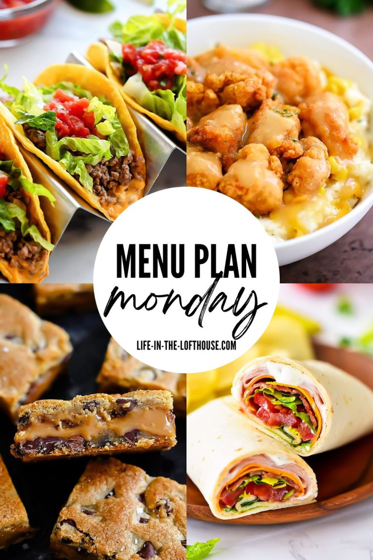 Menu Plan Monday is a collection of family favorite recipes from dinner to dessert.