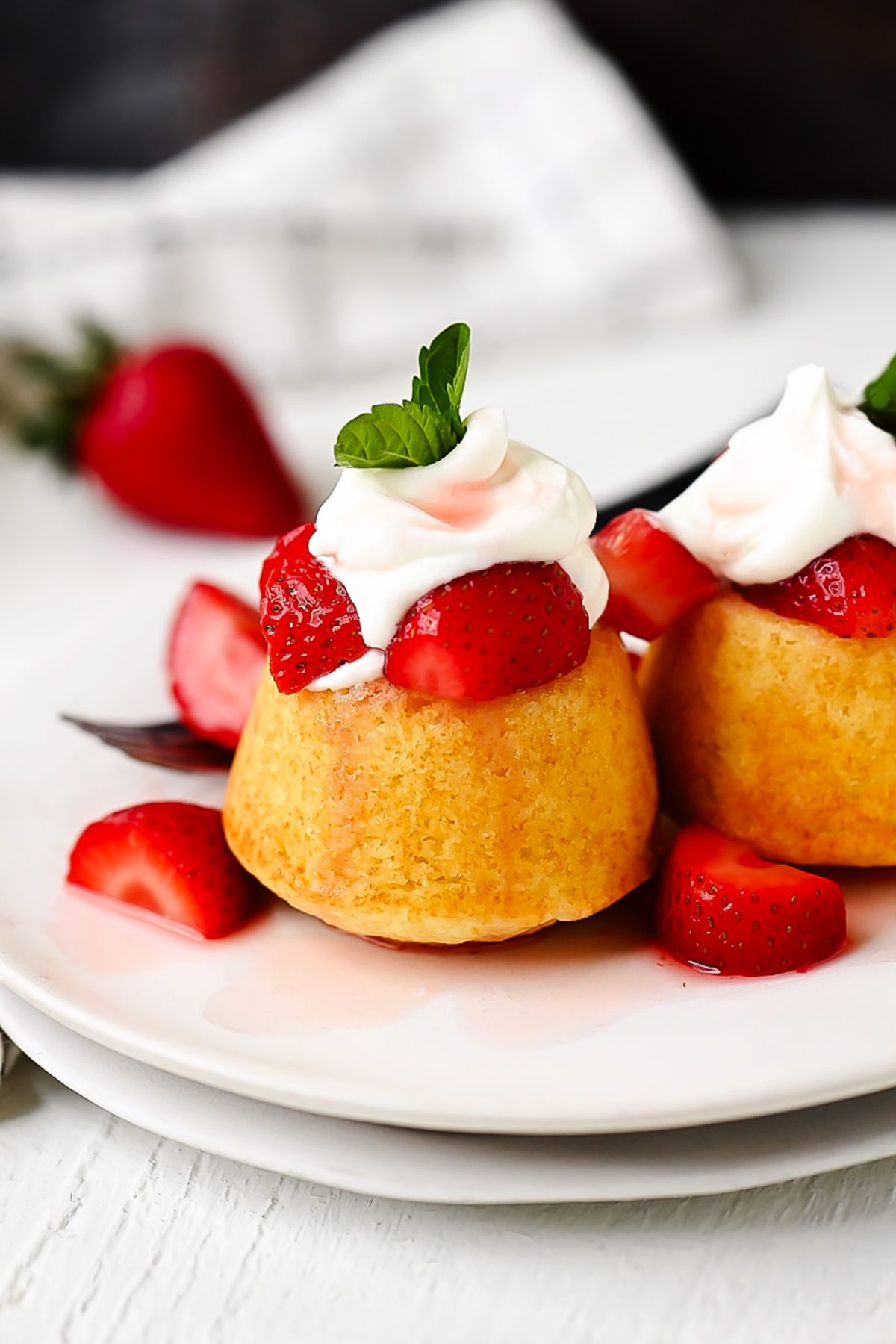 Strawberry Shortcakes with Fresh Whipped Cream
