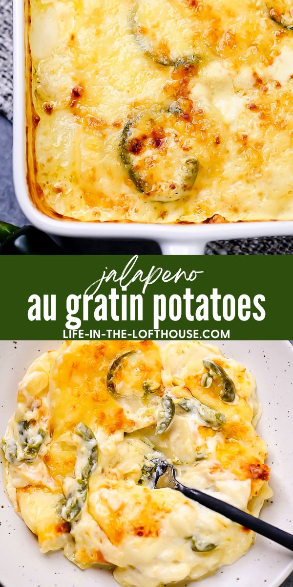 Cheesy and creamy jalape&ntilde;o potatoes.