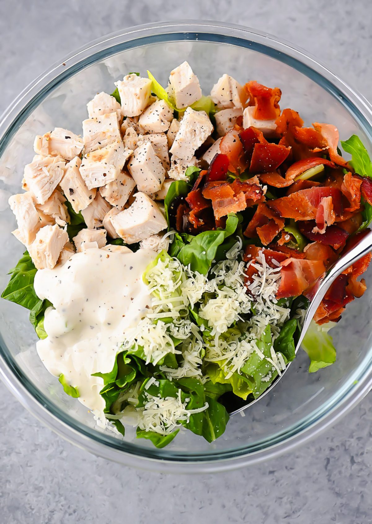 Chicken Caesar Garlic Bread