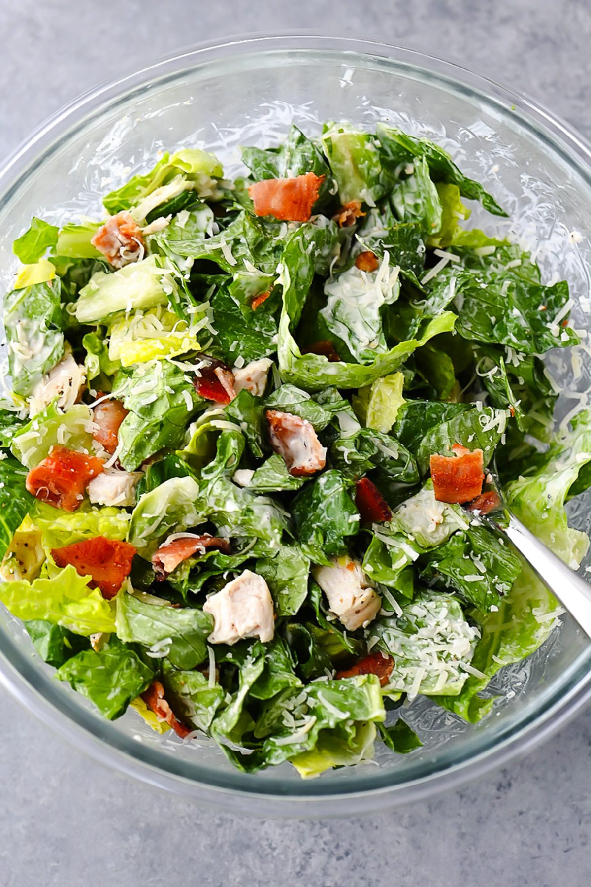 Chicken Caesar Garlic Bread