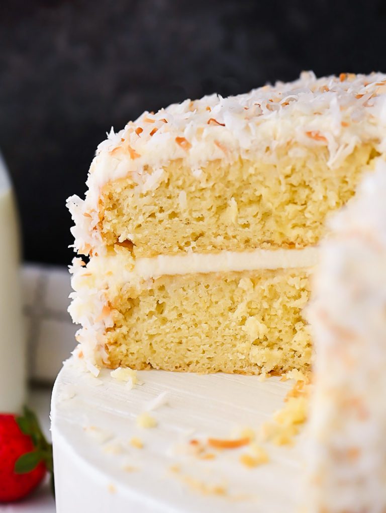 Coconut Cake with Coconut Cream Cheese Frosting