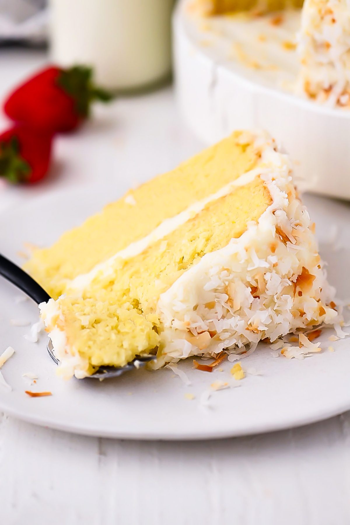 Coconut Cake with Coconut Cream Cheese Frosting