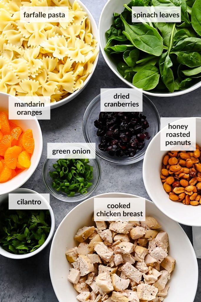 Teriyaki Chicken and Spinach Pasta Salad