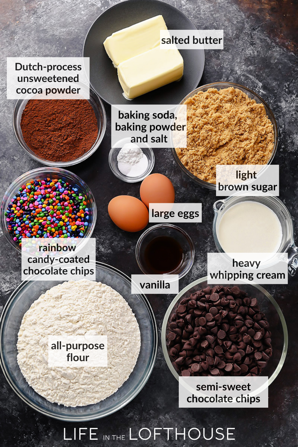 Cosmic Brownie Cookies with Ganache Topping