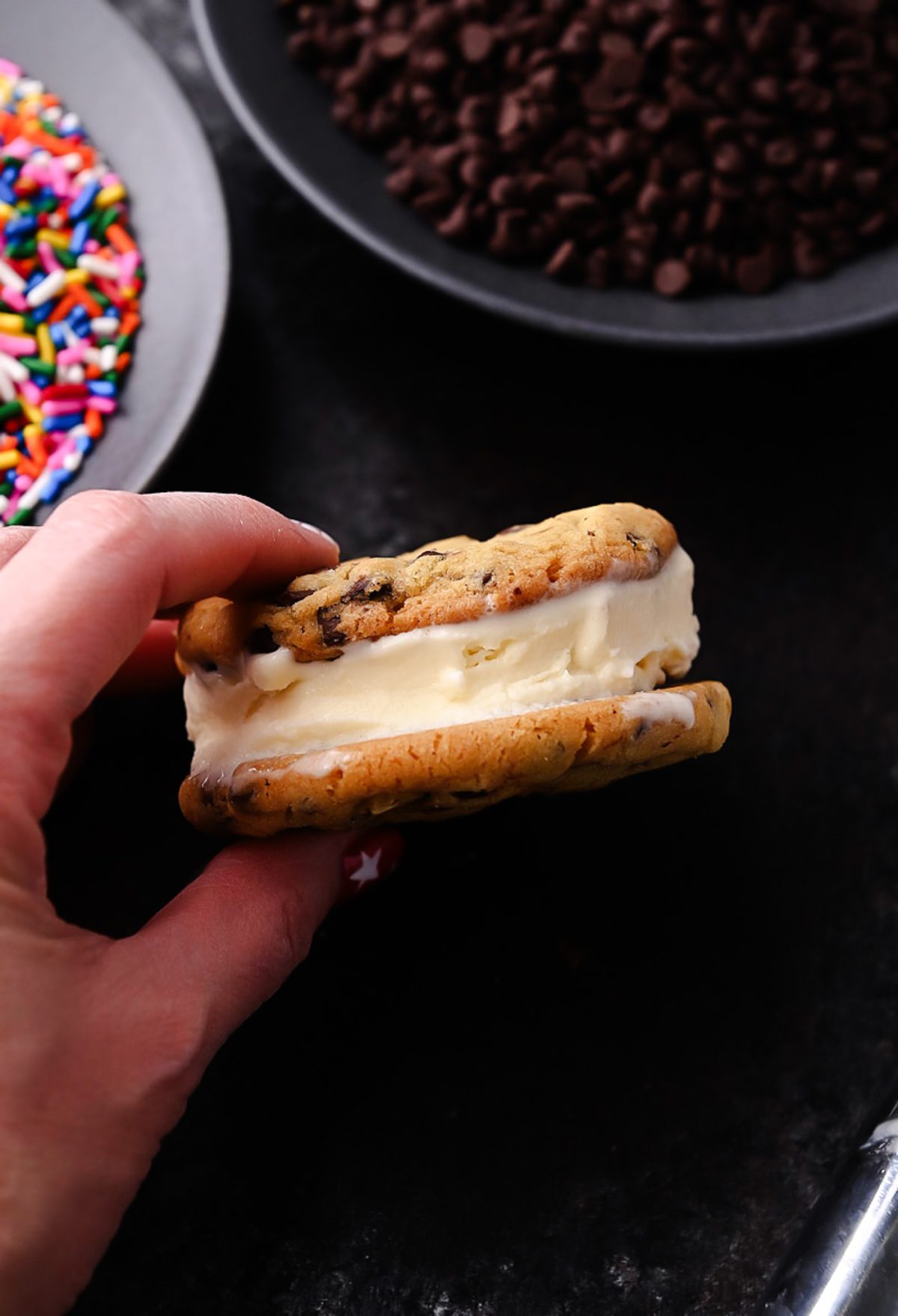 Cookie Sandwich with Ice Cream