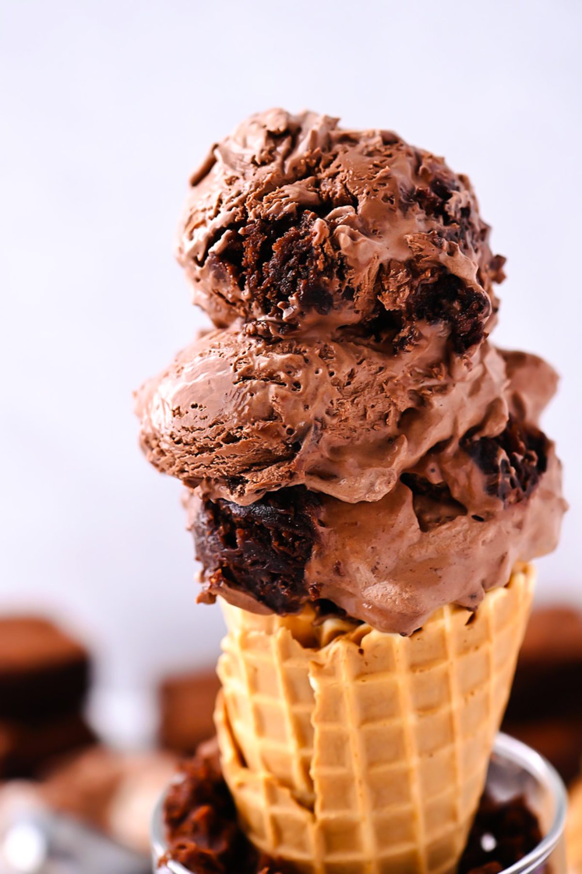 Chocolate Brownie Ice Cream