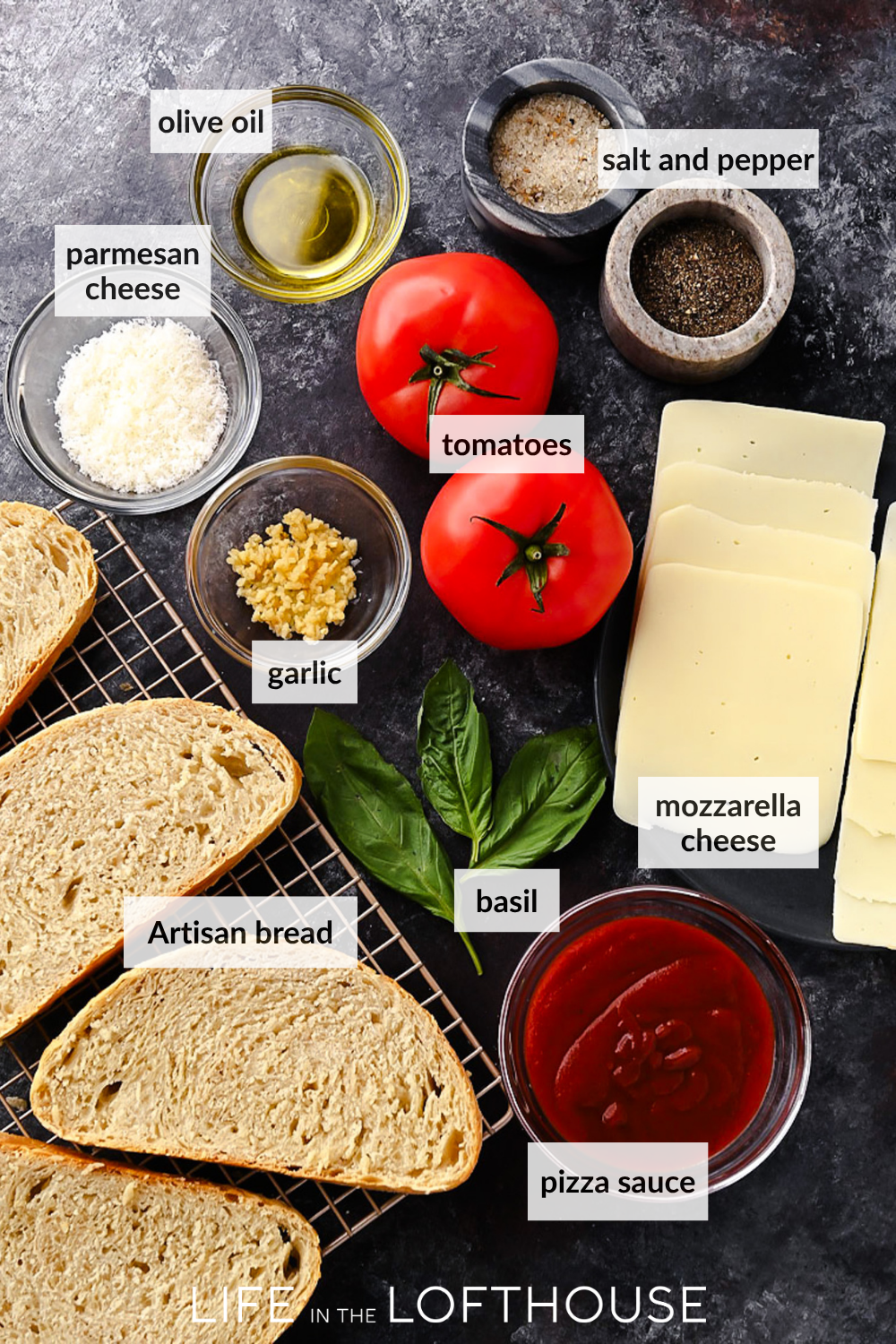 Pizza Toast Ingredients