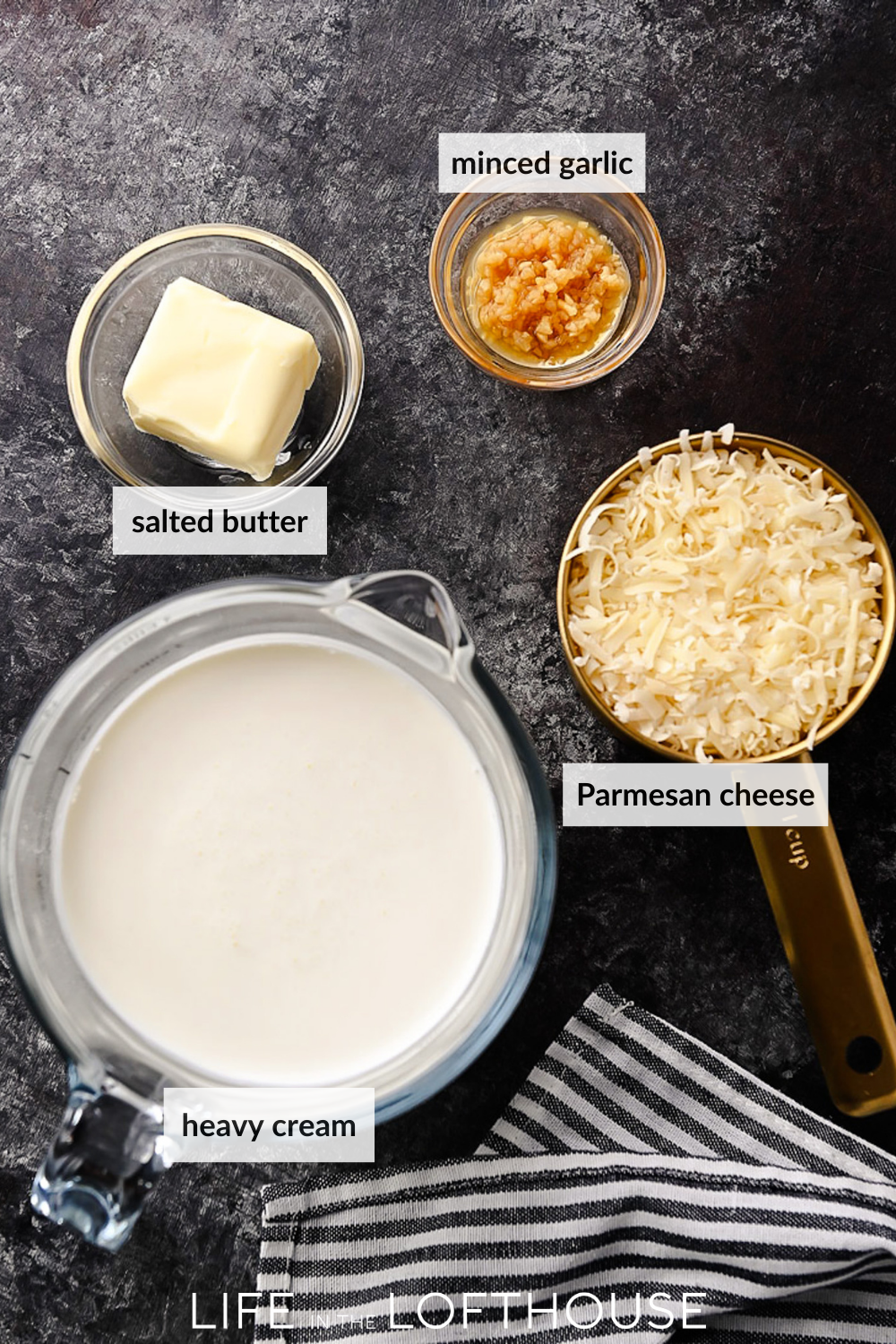 Alfredo Sauce Ingredients