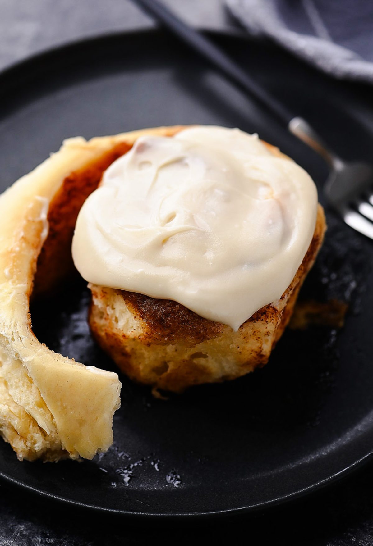 Homemade Cinnamon Rolls with Maple Cream Cheese Frosting
