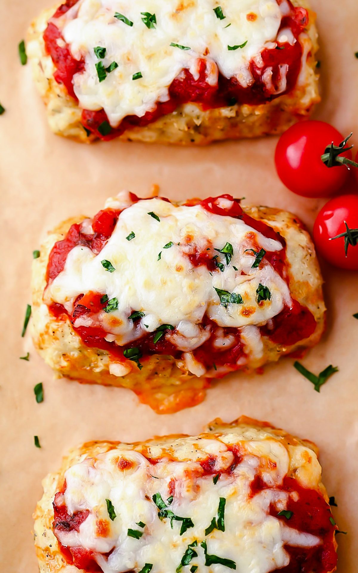 Chicken Parmesan Meatloaves