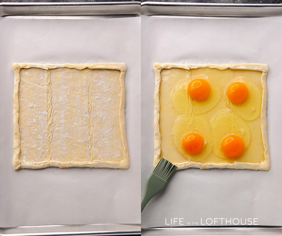 Savory Breakfast Pastry Tart Step 1