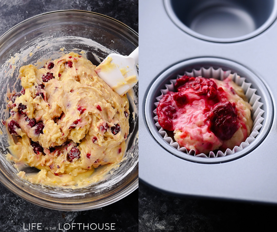 Raspberry Muffins Steps