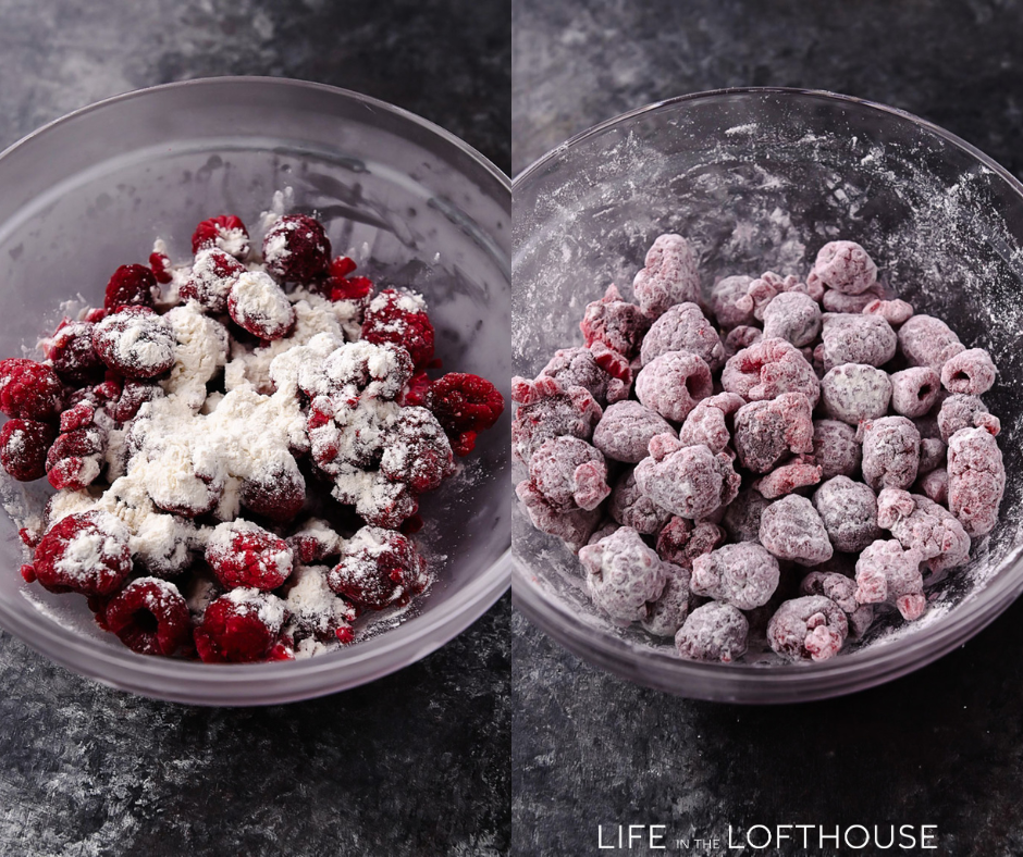 Raspberry Muffins Steps