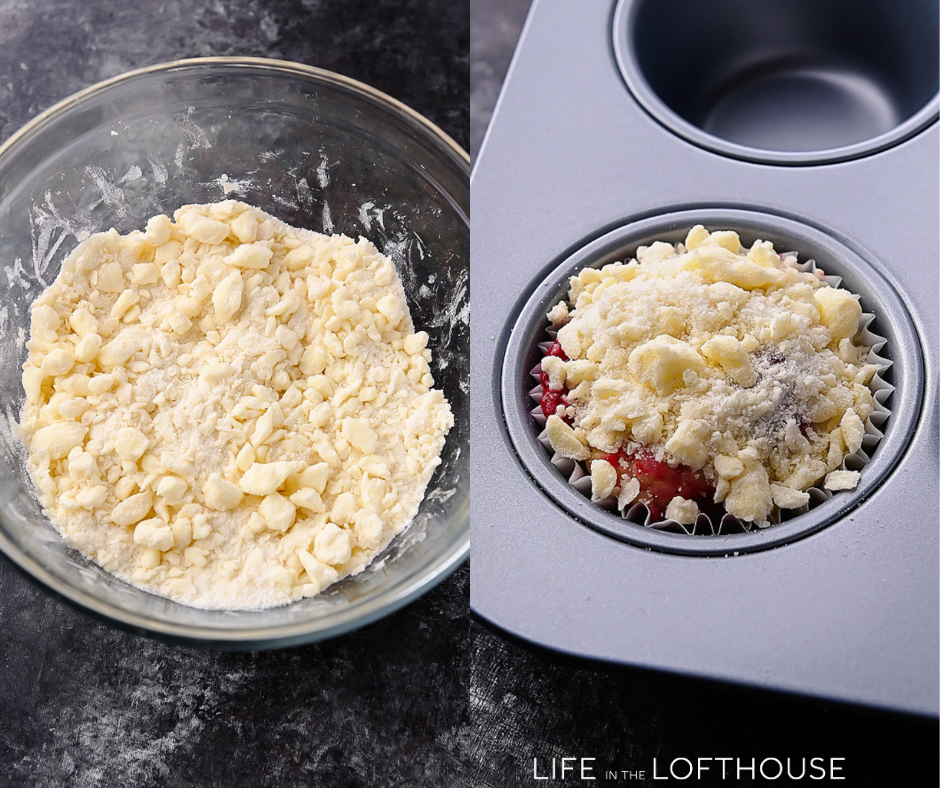 Raspberry Muffins Steps