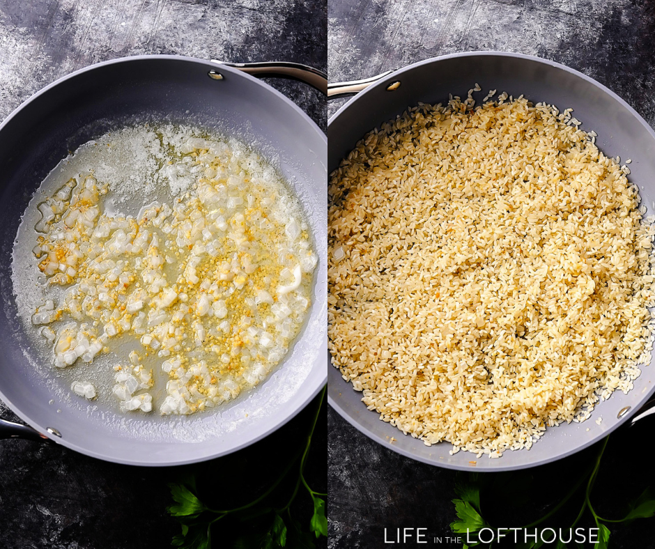 Buttered Corn Rice Steps