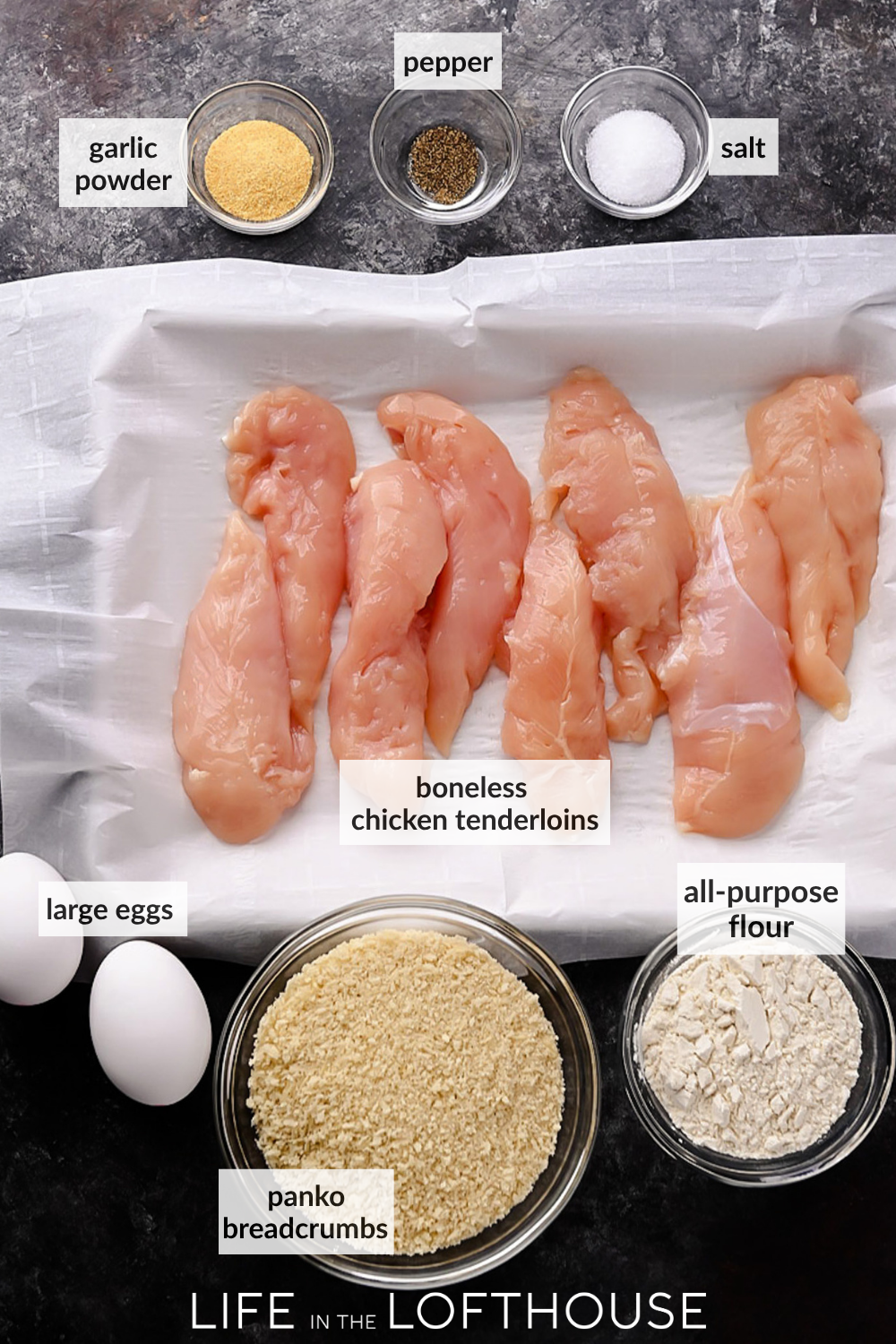 Crispy Chicken Tenders Ingredients