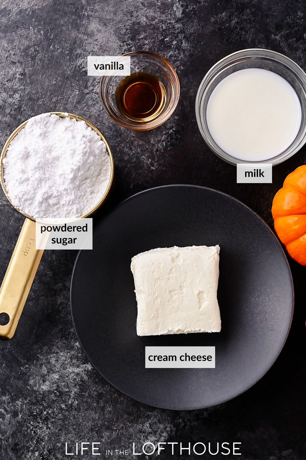 Cream Cheese Glaze Ingredients