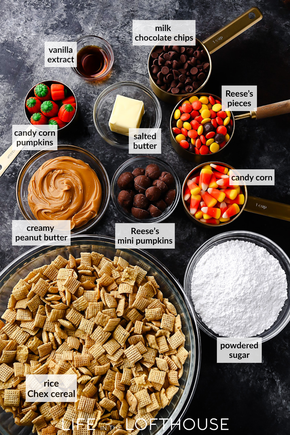 Halloween Muddy Buddies Ingredients