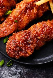 Golden and Crispy Honey Butter Chicken Tenders