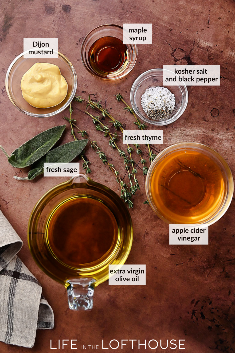 Honeycrisp Apple, Prosciutto and Feta Salad Dressing ingredients