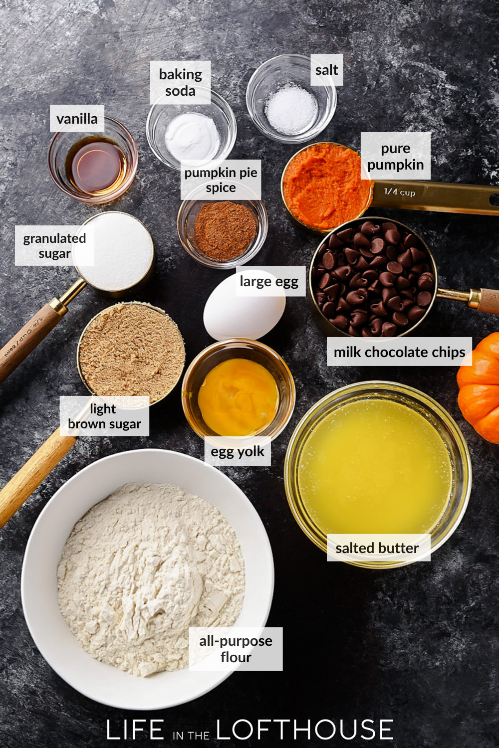 Pumpkin Chocolate Chip Cookie Skillet Ingredients