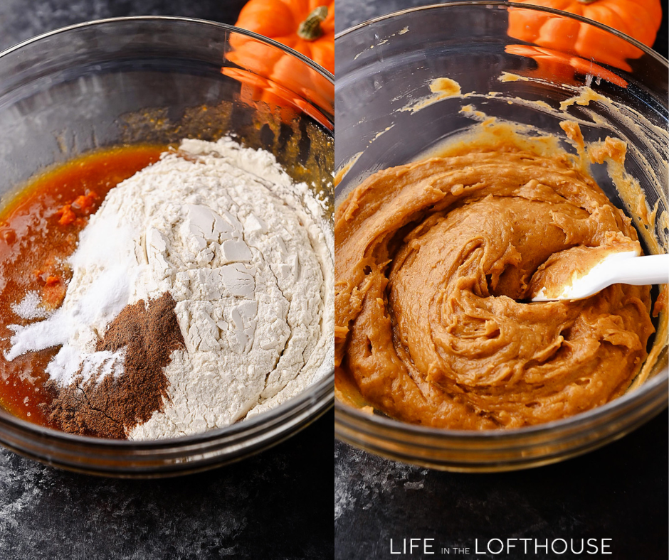 Pumpkin Chocolate Chip Cookie Skillet Steps