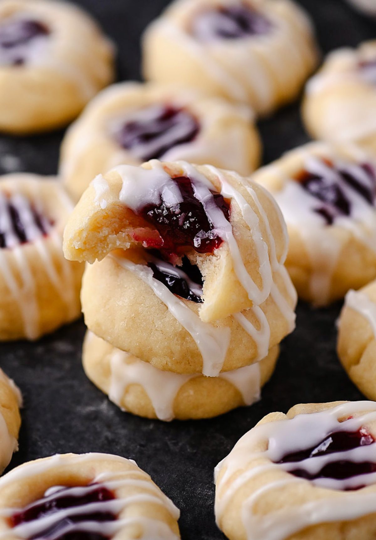 Easy Raspberry Almond Shortbread Cookies