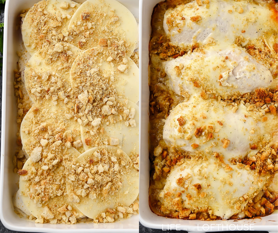 Creamy Baked Caesar Chicken Step 3