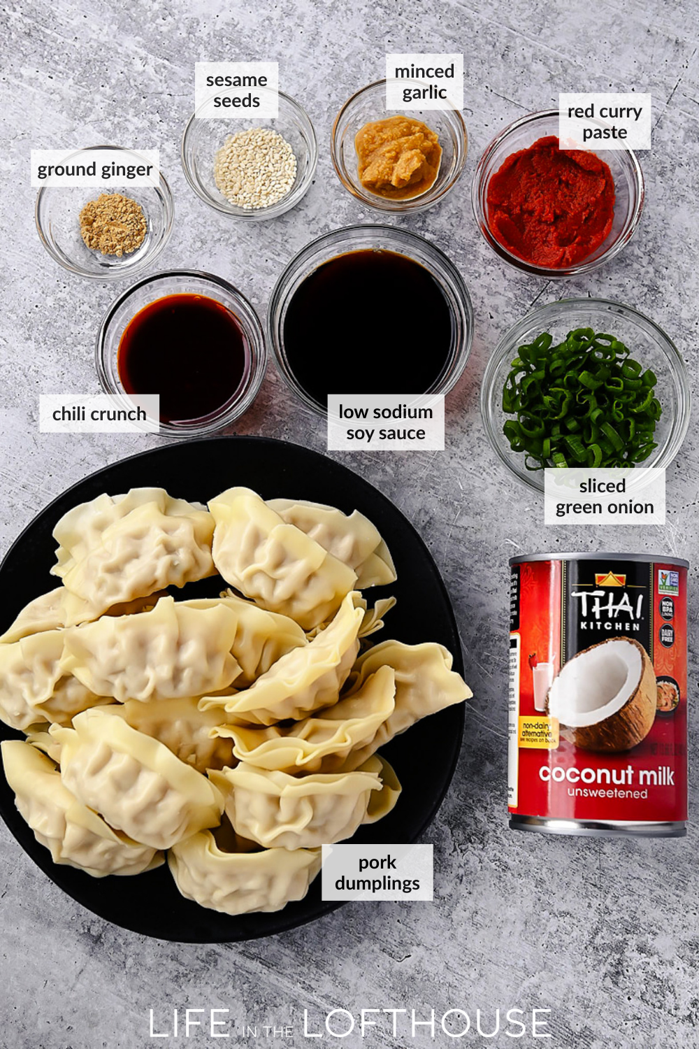 One Pan Dumplings Ingredients List