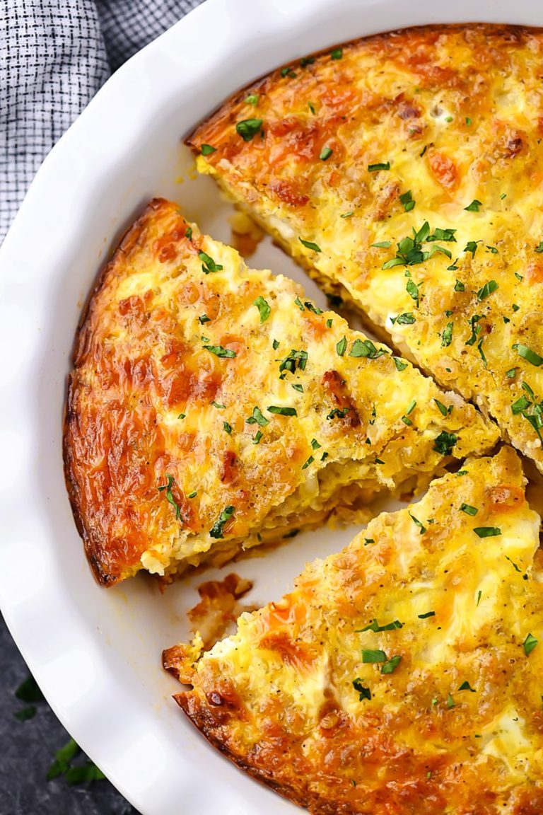 Sausage and Tater Tot Quiche