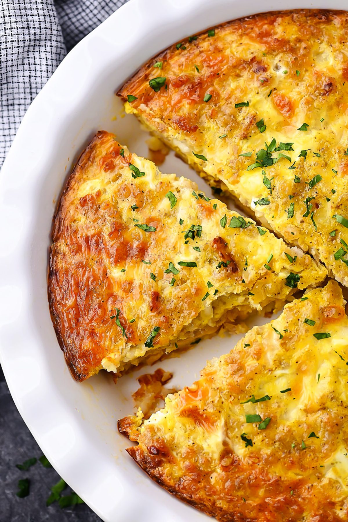 Sausage and Tater Tot Quiche