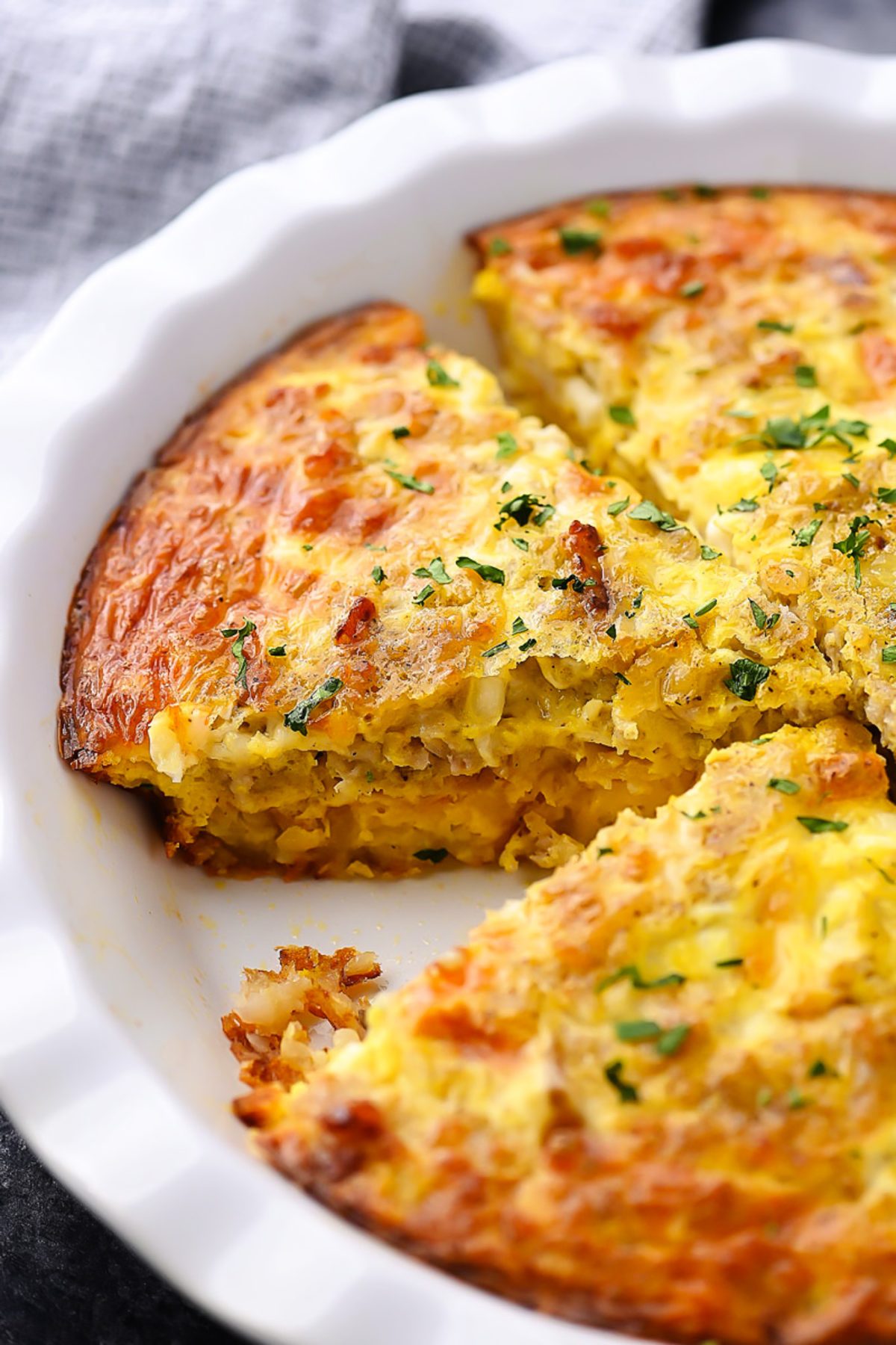 Sausage and Tater Tot Quiche