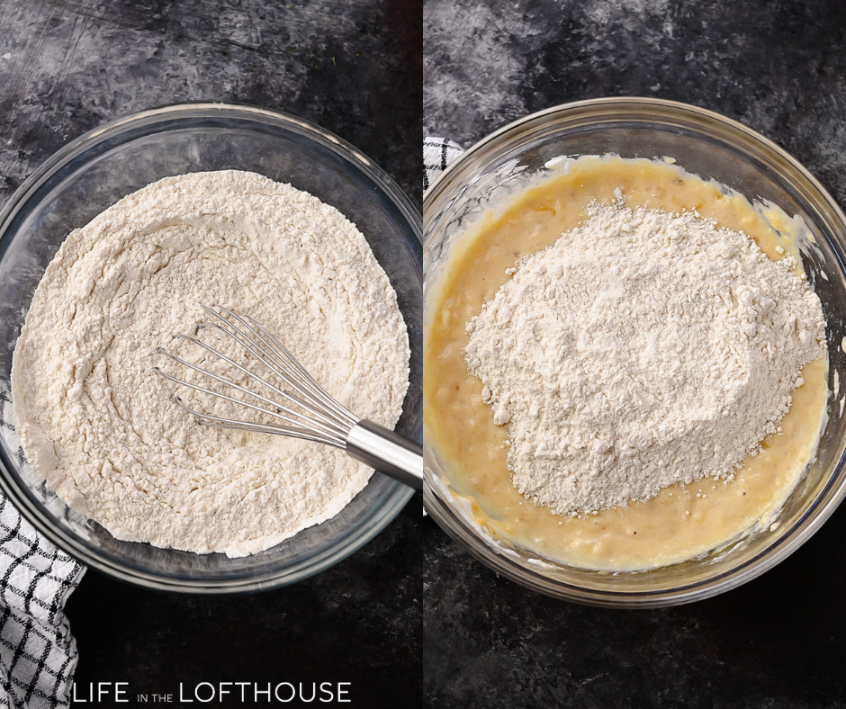 Greek Yogurt Banana Muffins steps