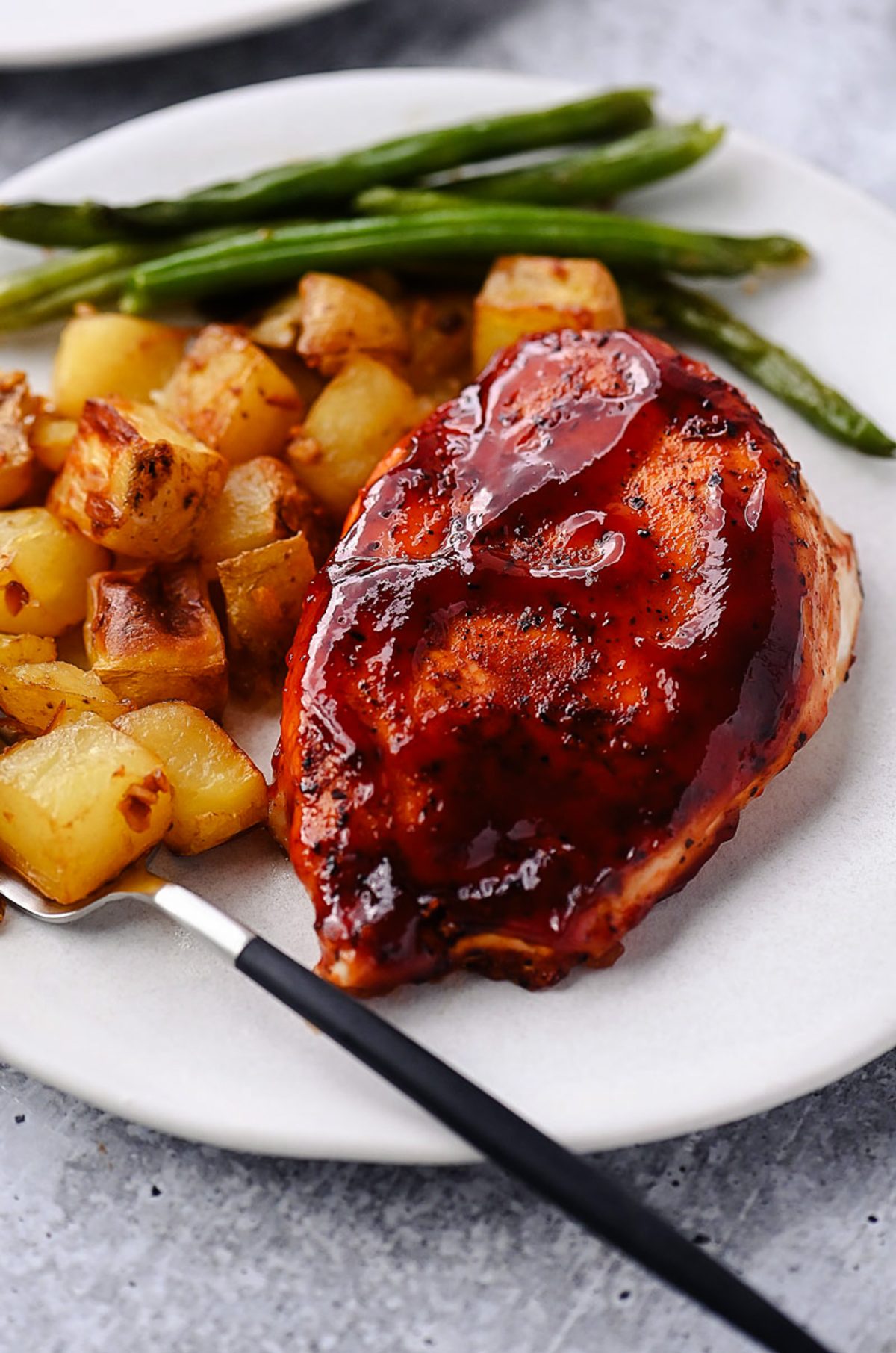 Sheet Pan BBQ Chicken, Potatoes and Green Beans