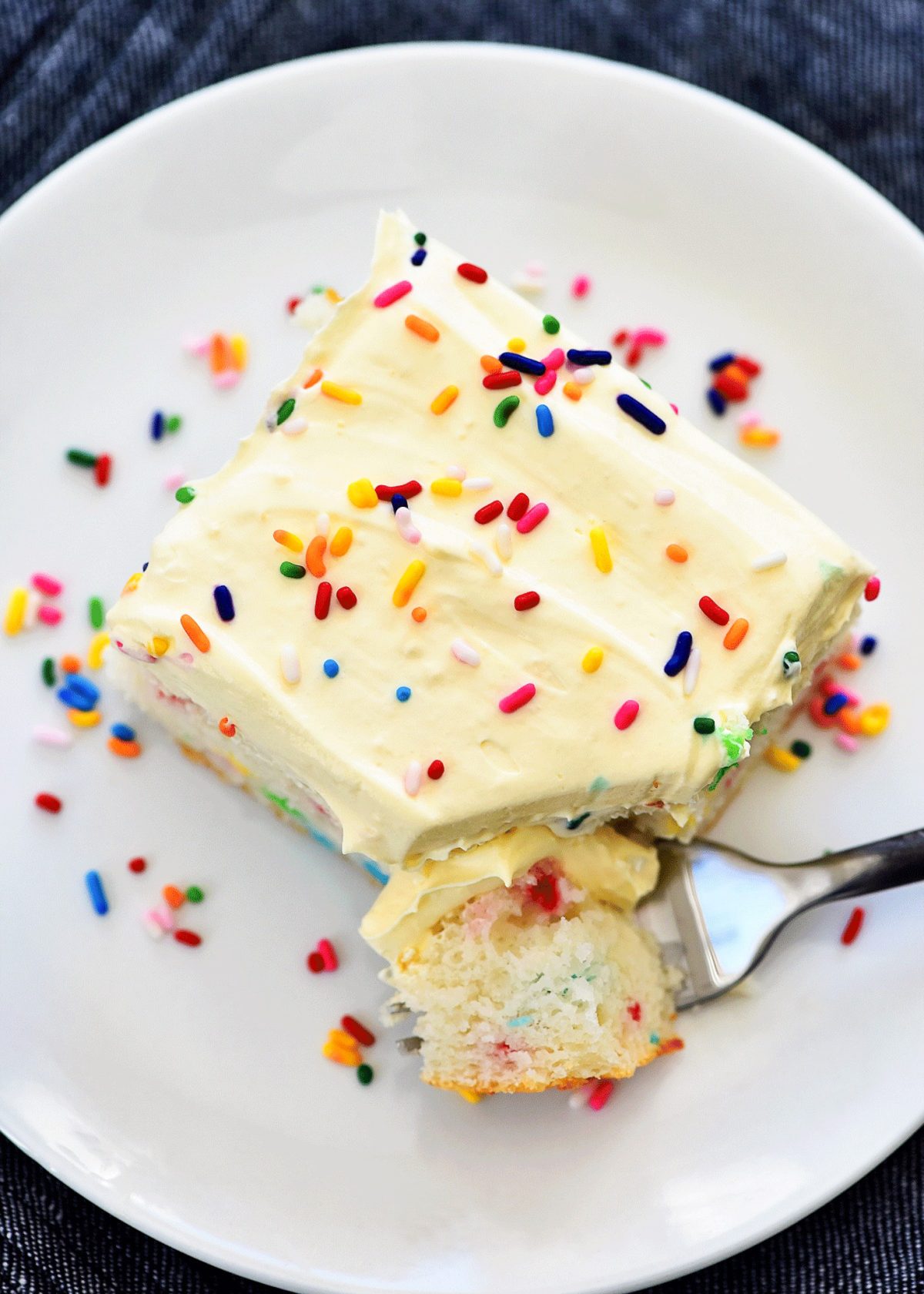 Skinny Funfetti Cake 