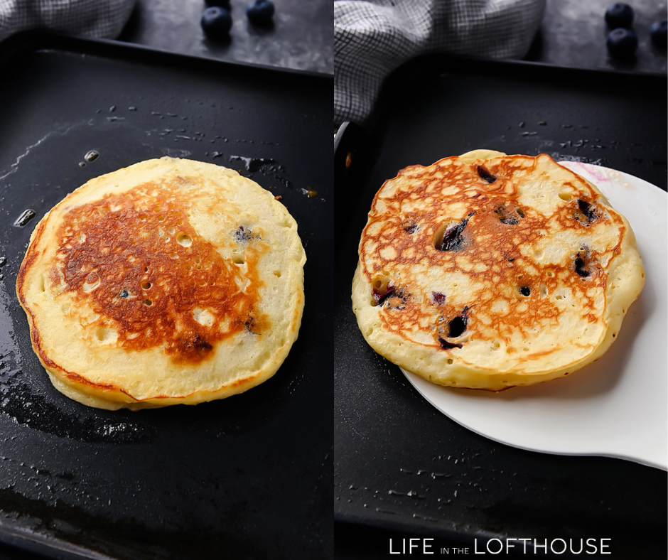 Fluffy Blueberry Pancakes