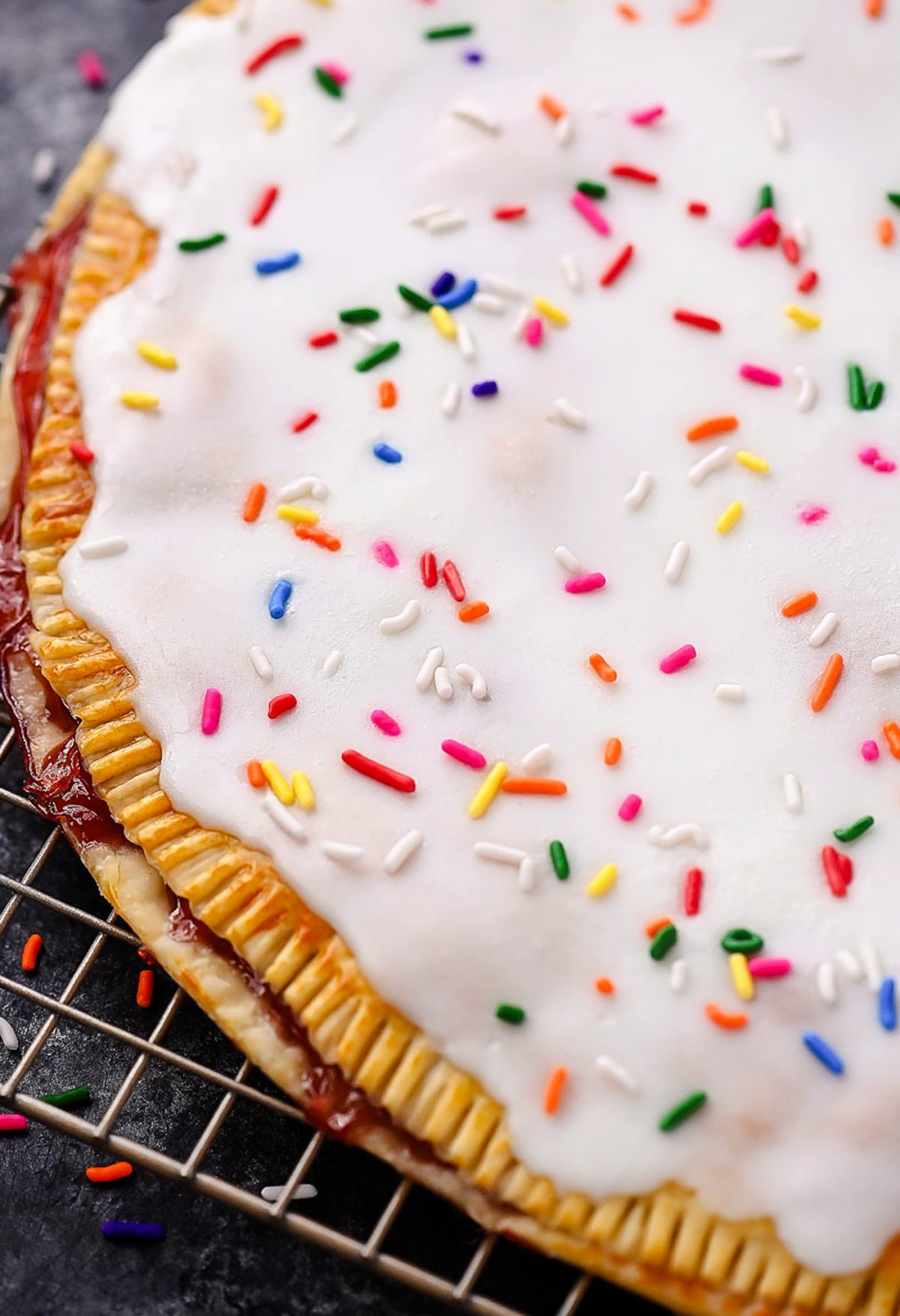 Giant Frosted Strawberry Pop Tart