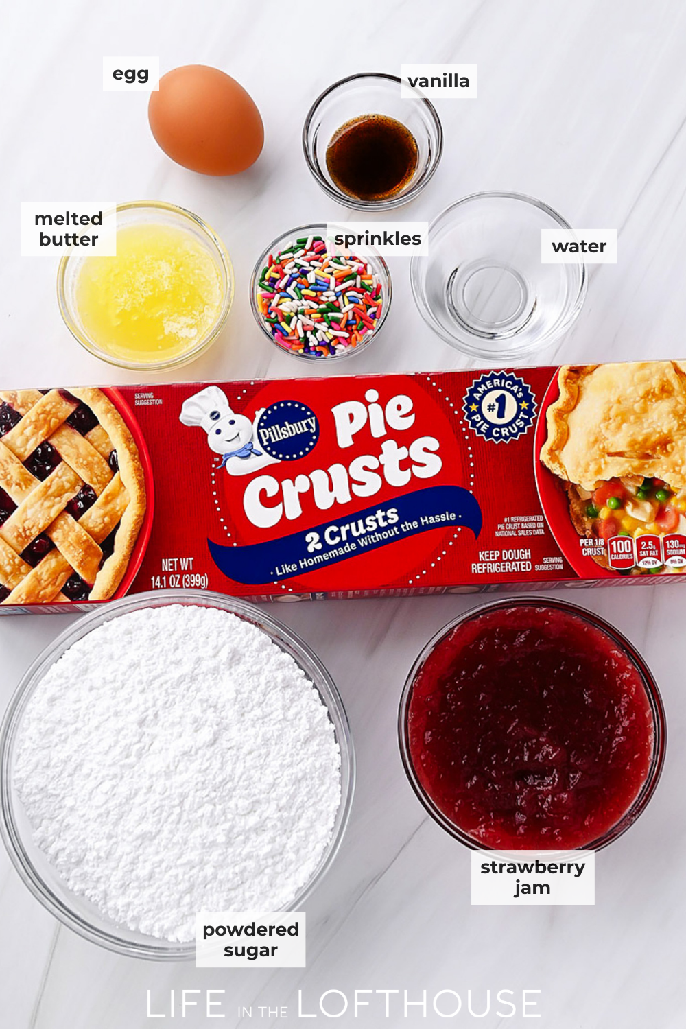 Giant Frosted Strawberry Pop Tart Ingredients