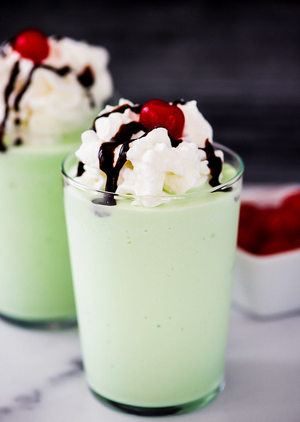 Shamrock Shake is a creamy mint ice cream shake. Life-in-the-Lofthouse.com