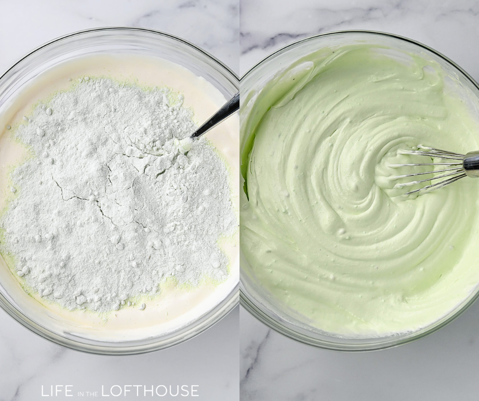 Pistachio Oreo Ice Cream Dessert Steps